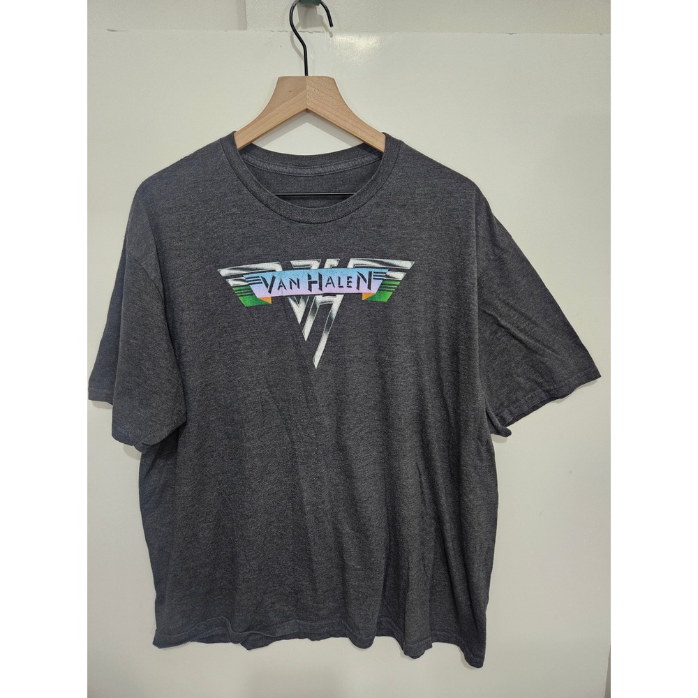 Van Halen Graphic T-Shirt Mens XL Heather Gray Short Sleeve Band Tee Rock Logo